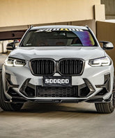 BMW X3M X3MC F97 LCI 2022 2023 2024 & X4M X4MC F98 LCI 2022 2023 2024 with Aftermarket Parts - Front Lip?Carbon Fiber from SOOQOO USA